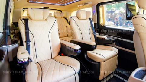 Bọc ghế da Nappa ô tô Mercedes V Class (V250, V220d): Cao cấp, Form mẫu chuẩn, mẫu mới nhất